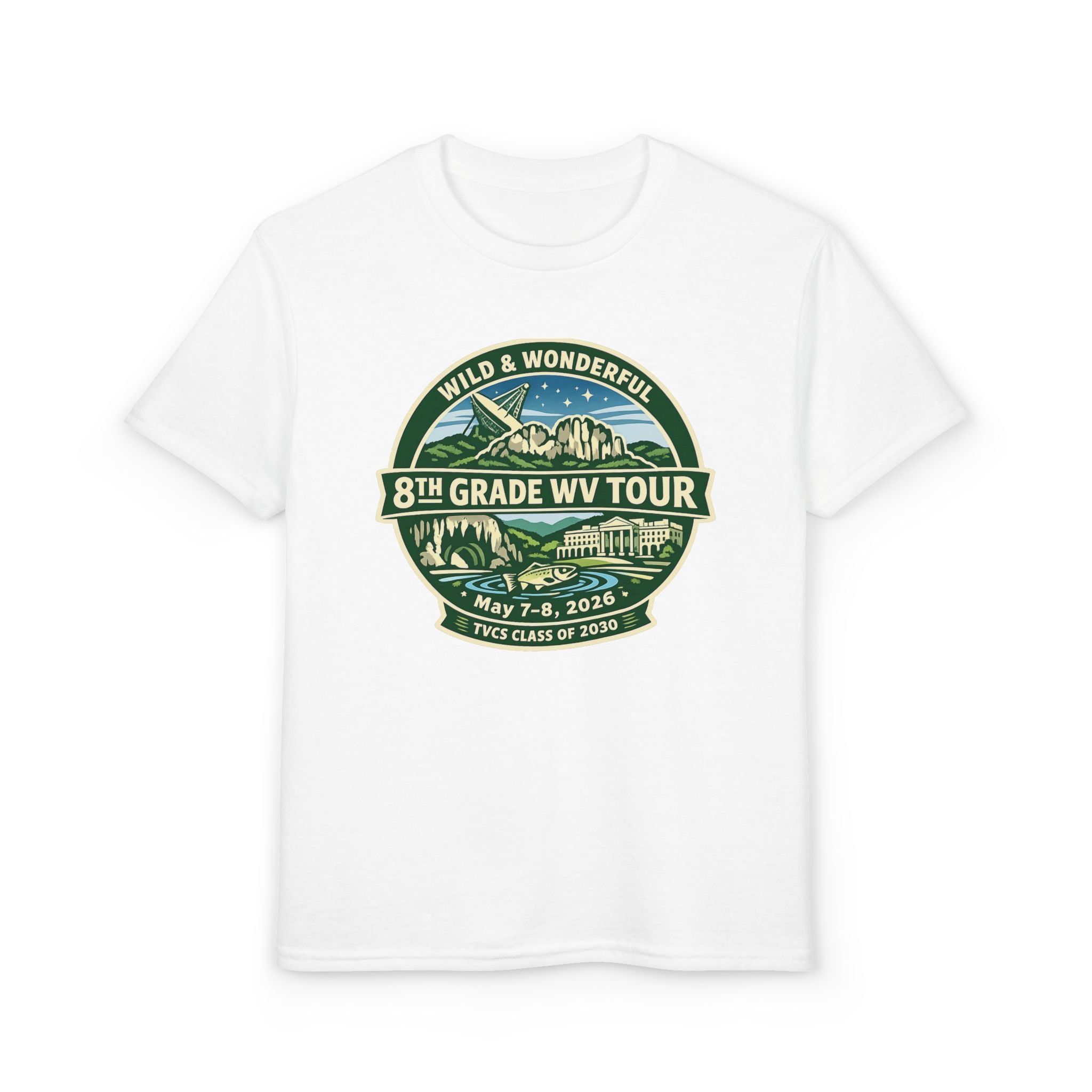 Youth - 2026 TVCS 8th Grade WV Tour T-shirt