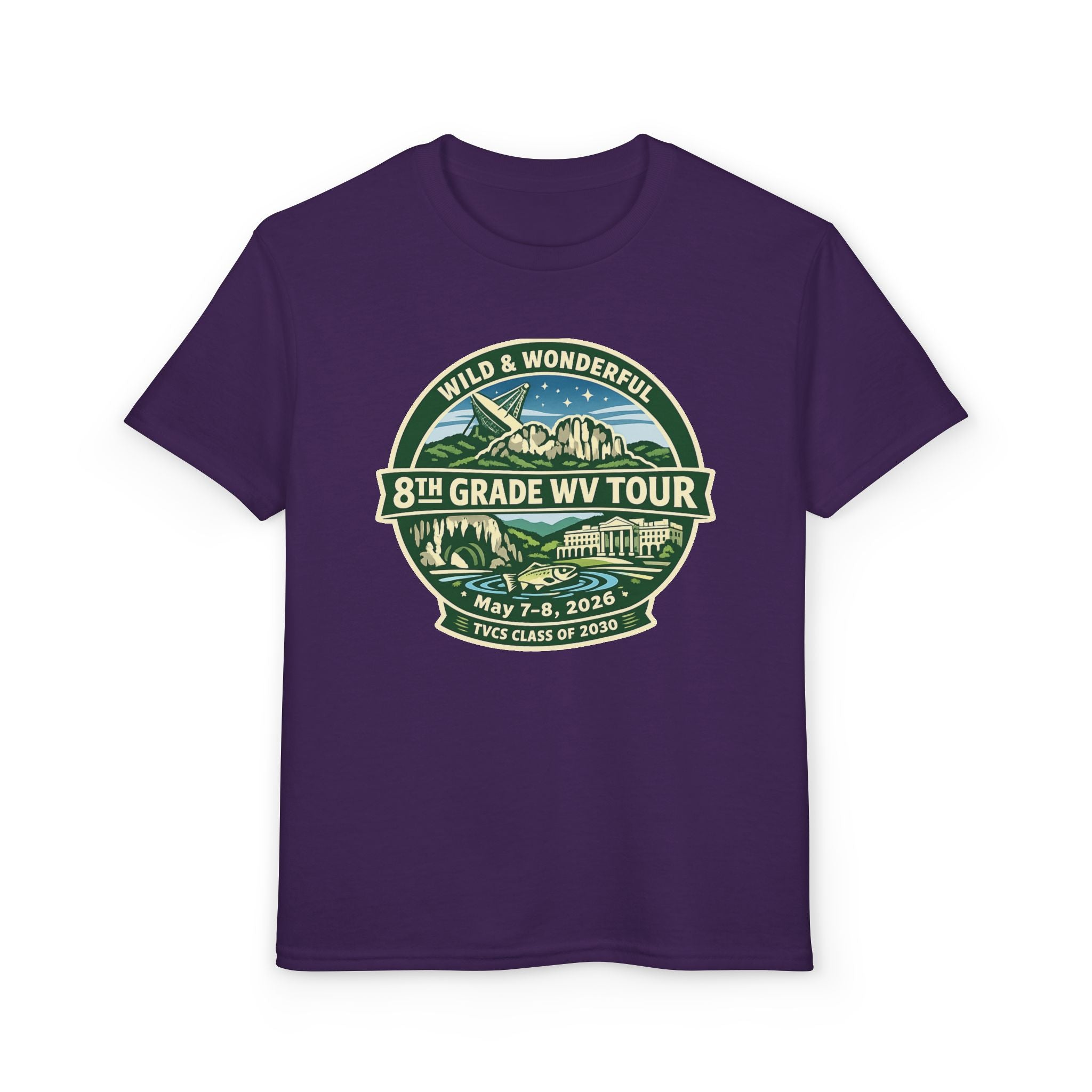 Youth - 2026 TVCS 8th Grade WV Tour T-shirt
