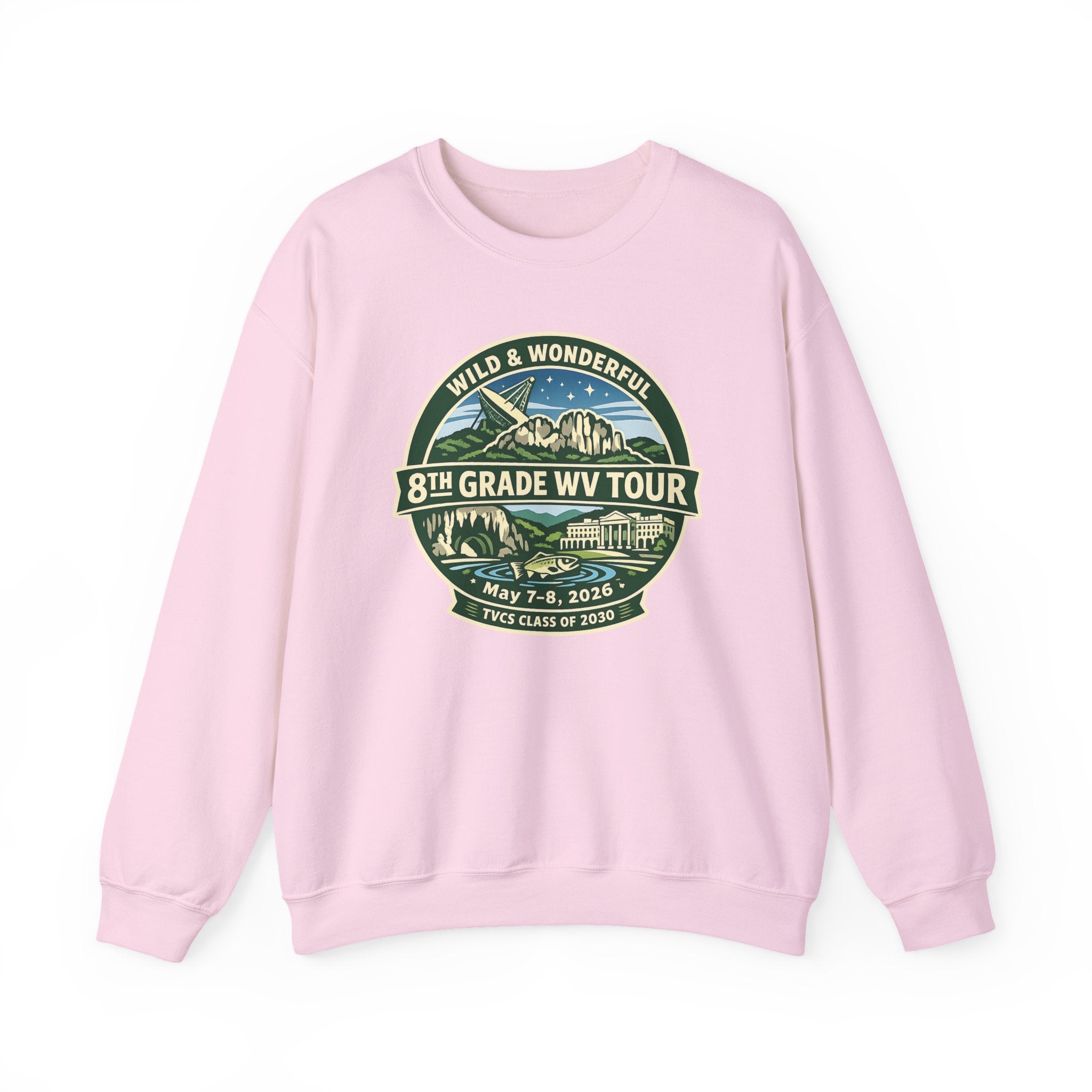 2026 TVCS 8th Grade WV Tour Heavy Blend™ Crewneck Sweatshirt