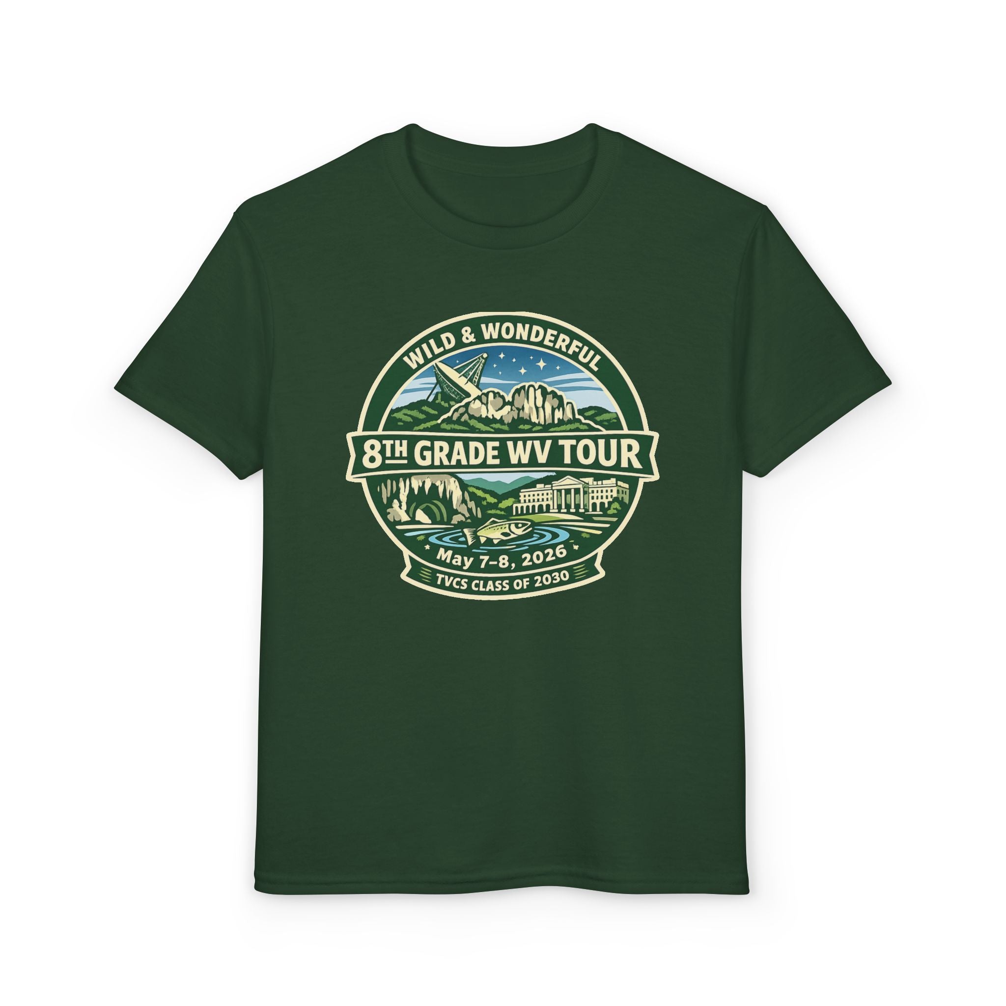Youth - 2026 TVCS 8th Grade WV Tour T-shirt
