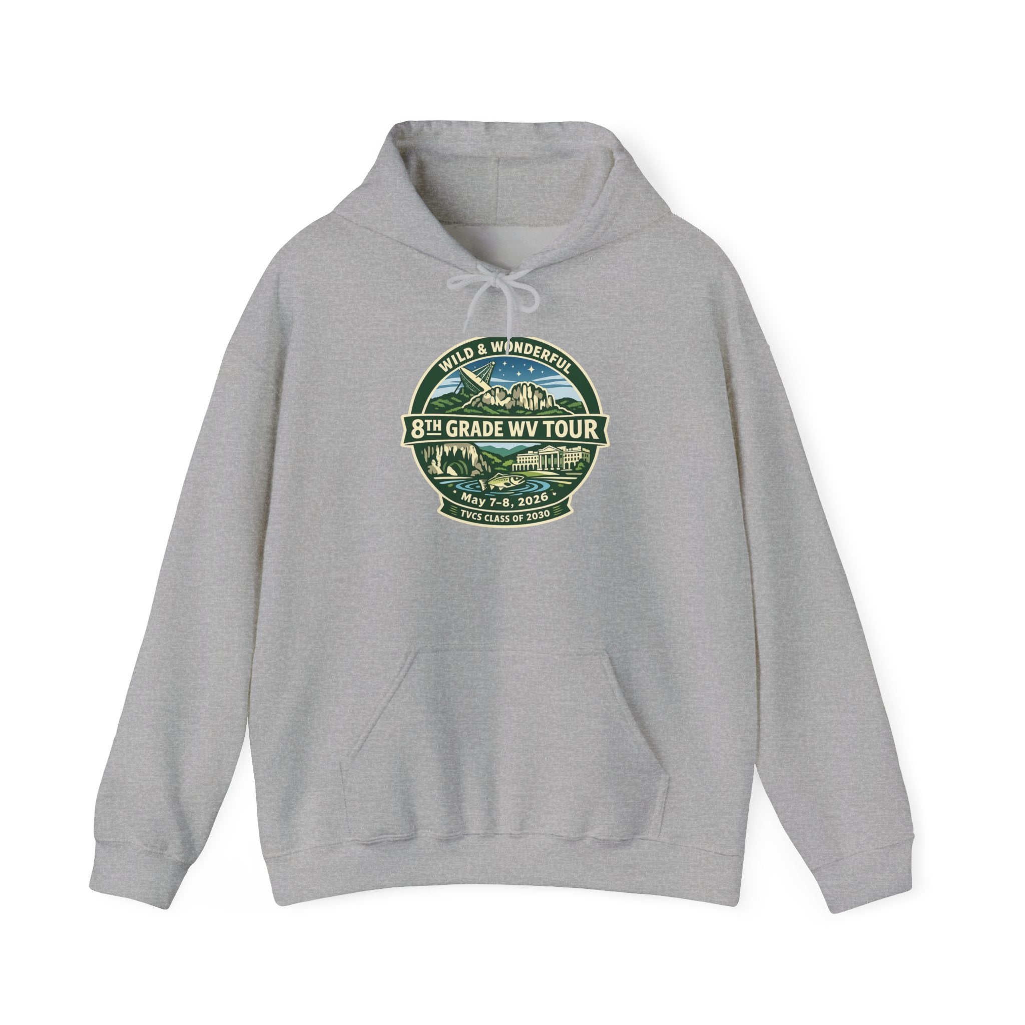 2026 TVCS 8th Grade WV Tour Hoodie
