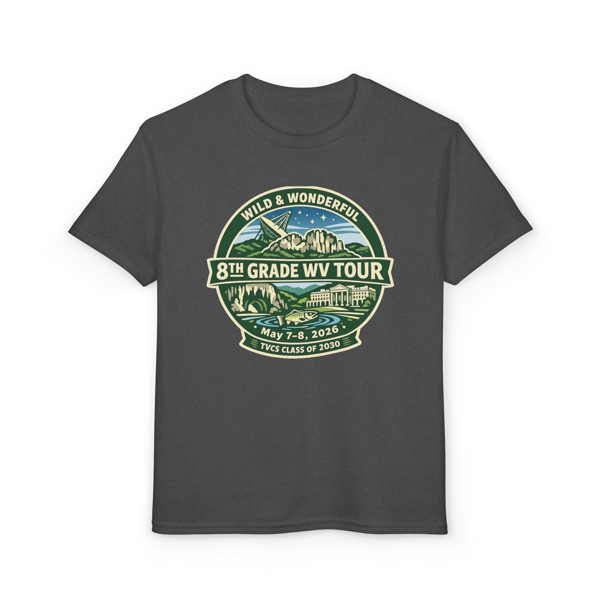 Youth - 2026 TVCS 8th Grade WV Tour T-shirt