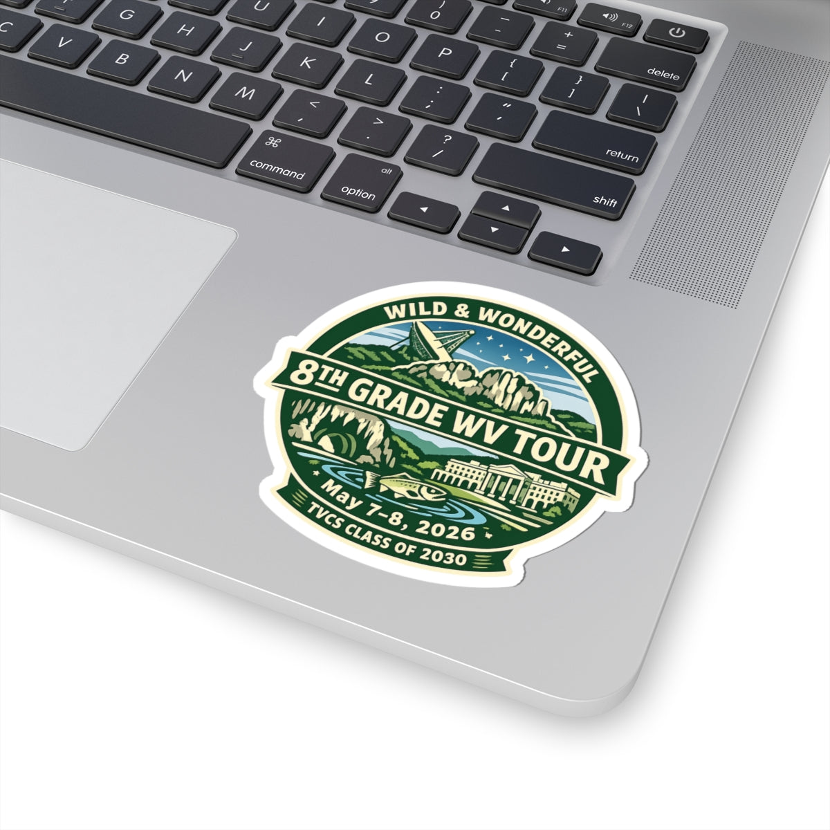 2026 TVCS 8th Grade WV Tour Kiss-Cut Stickers