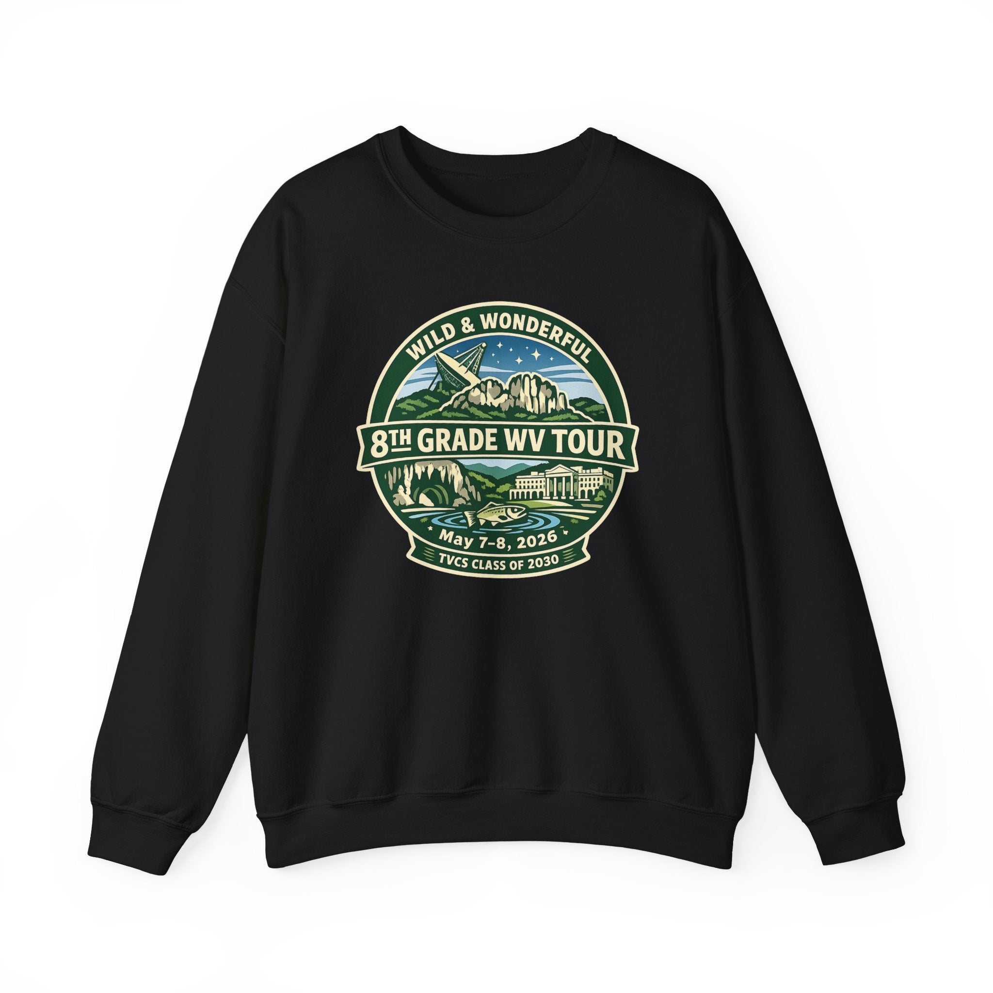 2026 TVCS 8th Grade WV Tour Heavy Blend™ Crewneck Sweatshirt